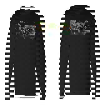 鉢植えのかわいい多肉植物 鉢植え 多肉植物 長袖Tシャツ - Kawaiitshirt