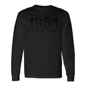 限定版 1961 誕生日 1961年 1961年生まれ 長袖Tシャツ - Kawaiitshirt
