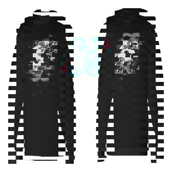 陰陽 太極竜デザイン 瞑想用 太極拳 長袖Tシャツ - Kawaiitshirt