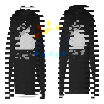 雨雲の向こうの太陽 長袖Tシャツ - Kawaiitshirt