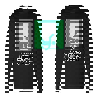 非常識（パロディ 非常口）イラスト【変なtシャツ屋さん】 面白い デザイン 長袖Tシャツ - Kawaiitshirt