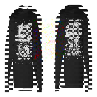 面白 40 Years Young Happy 40Th Birthday シャツ メンズ レディース 長袖Tシャツ - Kawaiitshirt