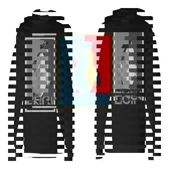 面白tシャツ 海 ペンギン おもしろ かわいい グッズ 服 ネタ メンズ オリジナル 夏 生き物 レトロ 長袖Tシャツ - Kawaiitshirt