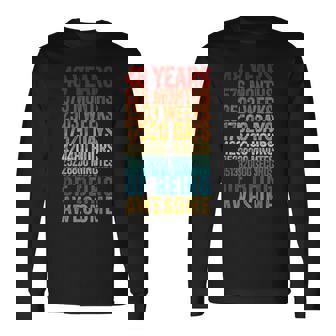 面白い48歳の誕生日シャツ オールドメーター 面白い48歳ギフト 長袖Tシャツ - Kawaiitshirt