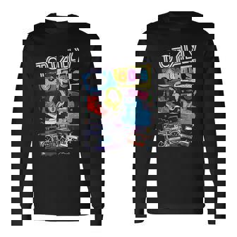 面白い80年代レトロtシャツ 1980年代パーティーギフト ターンテーブルカセット 長袖Tシャツ - Kawaiitshirt