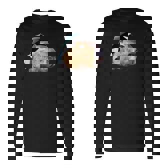 面白いtシャツ カピバラ メンズ げっ歯類 グッズ かわいい おもしろ 面白い 服 ネタ 動物 長袖Tシャツ - Kawaiitshirt