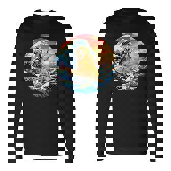 面白いtシャツ ゴールデンレトリバー 犬 イヌ メンズ 犬好き グッズ かわいい おもしろ 面白い 服 ネタ 長袖Tシャツ - Kawaiitshirt