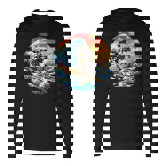 面白いtシャツ シーズー 犬 イヌ メンズ 犬好き グッズ かわいい おもしろ 面白い 服 ネタ サーフィン 長袖Tシャツ - Kawaiitshirt