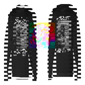 面白いtシャツ ダックスフンド イヌ わんこ メンズ 犬好き グッズ おもしろ 面白い 服 ネタ わんこ 長袖Tシャツ - Kawaiitshirt