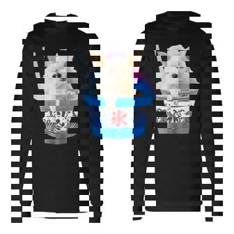 面白いtシャツ チワワ かき氷 イヌ メンズ 犬好き グッズ かわいい おもしろ 面白い 服 ネタ 夏 長袖Tシャツ - Kawaiitshirt