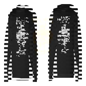 面白いtシャツ チワワ 筋トレ 犬 イヌ わんこ メンズ 犬好き グッズ かわいい 面白い 服 ネタ 長袖Tシャツ - Kawaiitshirt