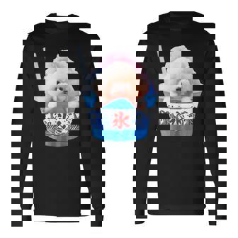 面白いtシャツ トイプードル かき氷 イヌ わんこ メンズ 犬好き グッズ おもしろ 面白い 服 ネタ 夏 長袖Tシャツ - Kawaiitshirt