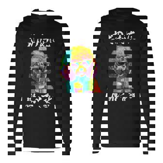 面白いtシャツ トイプードル イヌ わんこ メンズ 犬好き グッズ おもしろ 面白い 服 ネタ わんこ 長袖Tシャツ - Kawaiitshirt