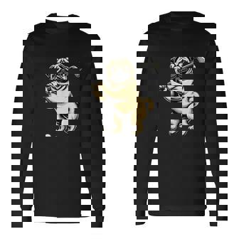 面白いtシャツ パグ ゴルフ イヌ わんこ メンズ 犬好き グッズ かわいい おもしろ 面白い 服 ネタ 長袖Tシャツ - Kawaiitshirt