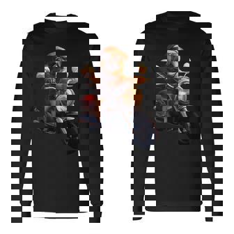 面白いtシャツ パグ バイク イヌ メンズ 犬好き グッズ かわいい おもしろ 面白い 服 ネタ 長袖Tシャツ - Kawaiitshirt