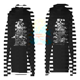 面白いtシャツ フレンチブルドッグ 浮世絵 イヌ わんこ メンズ 犬好き グッズ おもしろ 面白い 服 ネタ 長袖Tシャツ - Kawaiitshirt