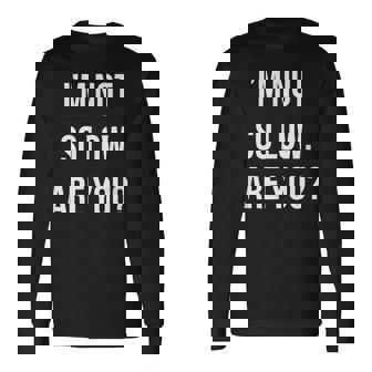 面白いtシャツ 下ネタ 文字 ダジャレ メンズ おもしろtシャツ ジョーク 男性用 英語 I'm Noto Low 長袖Tシャツ - Kawaiitshirt