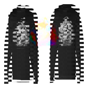 面白いtシャツ 柴犬 ゲーム 音楽 イヌ わんこ メンズ 犬好き グッズ おもしろ 面白い 服 ネタ 長袖Tシャツ - Kawaiitshirt