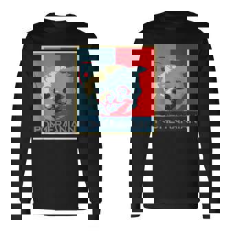 面白いtシャツ 犬 ポメラニアン わんこ メンズ レディース オリジナル おもしろ グッズ 夏 服 ネタ 長袖Tシャツ - Kawaiitshirt