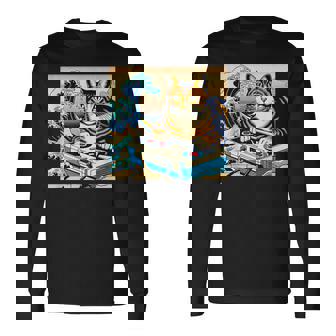 面白いtシャツ 猫 ネコ ゲーム ゲーマー メンズ 猫好き グッズ おもしろ 面白い 服 ネタ 猫の下僕 長袖Tシャツ - Kawaiitshirt