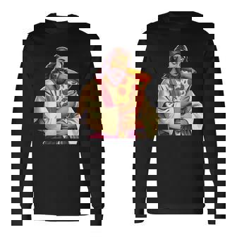 面白いイエスピザ愛好家クリスチャンユーモアtシャツ ピザジョーク 長袖Tシャツ - Kawaiitshirt