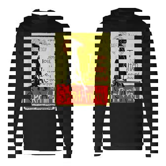 面白いイタリアングレイハウンド ドッグアート イタリアングレイハウンド ギフト 長袖Tシャツ - Kawaiitshirt