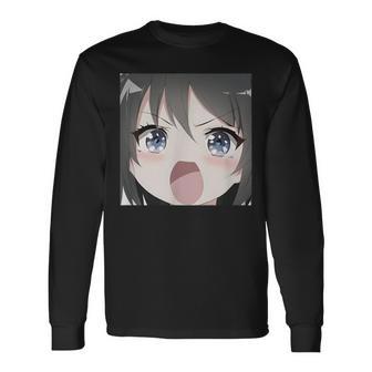面白いカワイイガール 日本アニメ オタク 長袖Tシャツ - Kawaiitshirt