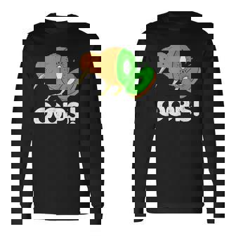 面白いキウイフルーツ キウイ鳥 長袖Tシャツ - Kawaiitshirt