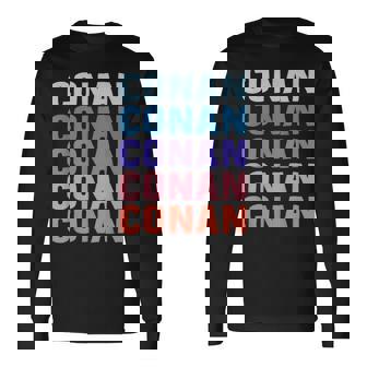 面白いギフト名 コナン 名入れ名 長袖Tシャツ - Kawaiitshirt