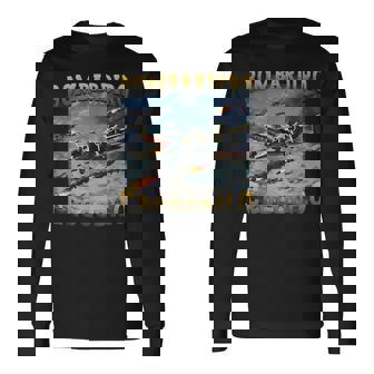 面白いクロコダイルミームボンバルディーロクロコダイルファニーブレインレッド 長袖Tシャツ - Kawaiitshirt