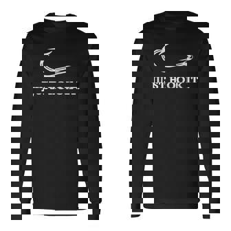 面白いジャストフックイット釣りしゃれ魚ギフトレイクボートアドベンチャー 長袖Tシャツ - Kawaiitshirt