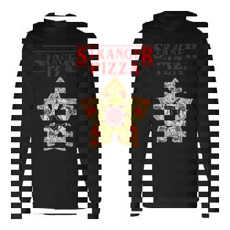 面白いストレンジャー・ピザ・シングス 長袖Tシャツ - Kawaiitshirt