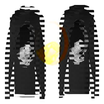 面白いセキセイインコ イエロー セキセイインコ ペット 鳥好きのギフト 長袖Tシャツ - Kawaiitshirt