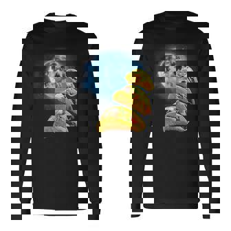 面白いタコスシャツ – タコス好きのタコスハウリングアットザムーン 長袖Tシャツ - Kawaiitshirt