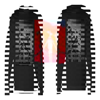 面白いダビングサイレンヘッド ヴィンテージミームキャラクター キッズギフト 長袖Tシャツ - Kawaiitshirt