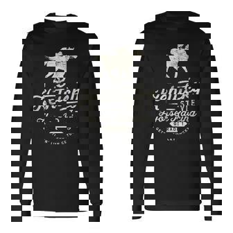 面白いダービーデー、ケンタッキースタイルの競馬 長袖Tシャツ - Kawaiitshirt