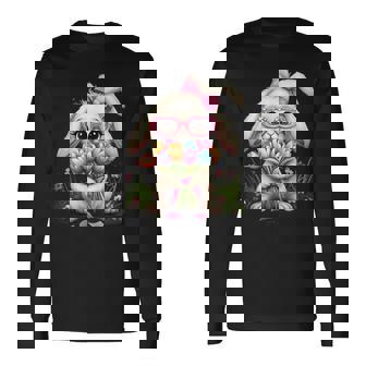 面白いチューリップ メンズ レディース キッズ チューリップブーケ フラワーフローリスト 長袖Tシャツ - Kawaiitshirt