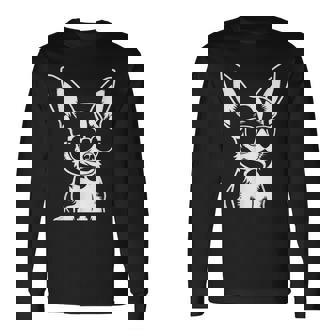 面白いチワワ サングラス チワワ 長袖Tシャツ - Kawaiitshirt