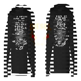 面白いディーゼルメカニックシャツ I Love Themell Of Diesel 長袖Tシャツ - Kawaiitshirt