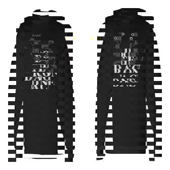 面白いドラゴンダンス ダンシングドラゴンミーム 長袖Tシャツ - Kawaiitshirt