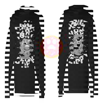 面白いドーナツしゃれ 長袖Tシャツ - Kawaiitshirt
