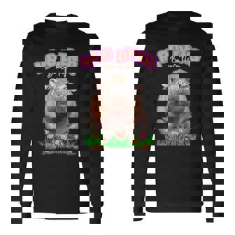 面白いムーデンかわいい赤ちゃんの有名なピグミーカバ 長袖Tシャツ - Kawaiitshirt