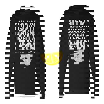 面白いレモンデザイン レモネード フルーツ愛好家 メンズ レディース キッズ 長袖Tシャツ - Kawaiitshirt