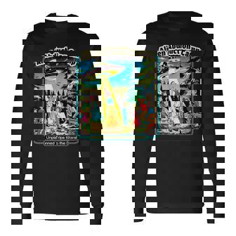 面白いヴィンテージエイリアン誘拐キャンプ Ufoエイリアン 長袖Tシャツ - Kawaiitshirt