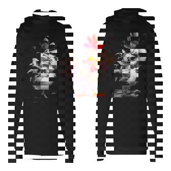 面白い動物、友人や家族のための素晴らしいチキン 長袖Tシャツ - Kawaiitshirt