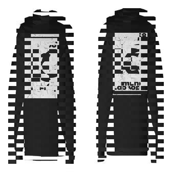 面白い化学成分ジョークラムチョップラムラバーギフト 長袖Tシャツ - Kawaiitshirt