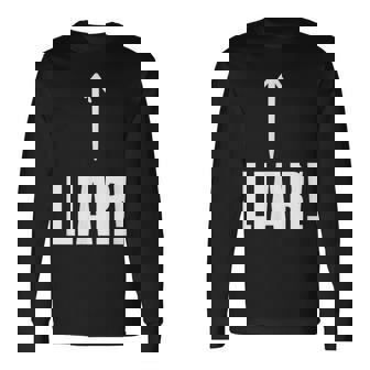 面白い嘘つき嘘つき嘘つき嘘つき詐欺師 長袖Tシャツ - Kawaiitshirt