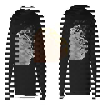 面白い好奇心が強い爬虫類ヒョウモントカゲモドキ 長袖Tシャツ - Kawaiitshirt