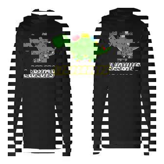 面白い恐竜 レゴサウルス レゴ ザウルス 恐竜 長袖Tシャツ - Kawaiitshirt