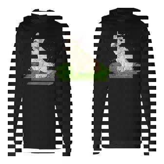 面白い手描きの犬-フレンチブルドッグ愛好家の贈り物 French Bulldogs Lovers 長袖Tシャツ - Kawaiitshirt